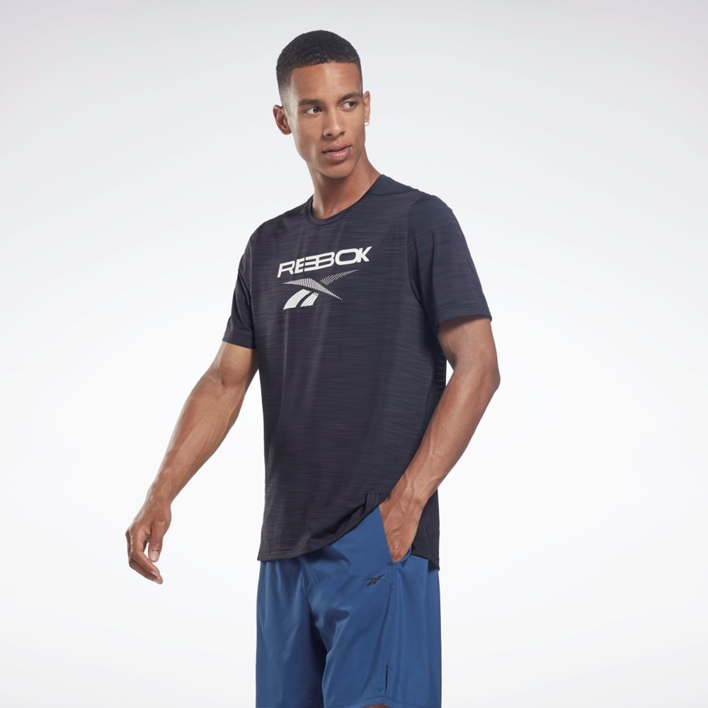 Reebok ACTIVCHILL Grafika Move T-Shirt Čierne | OFZQV6892