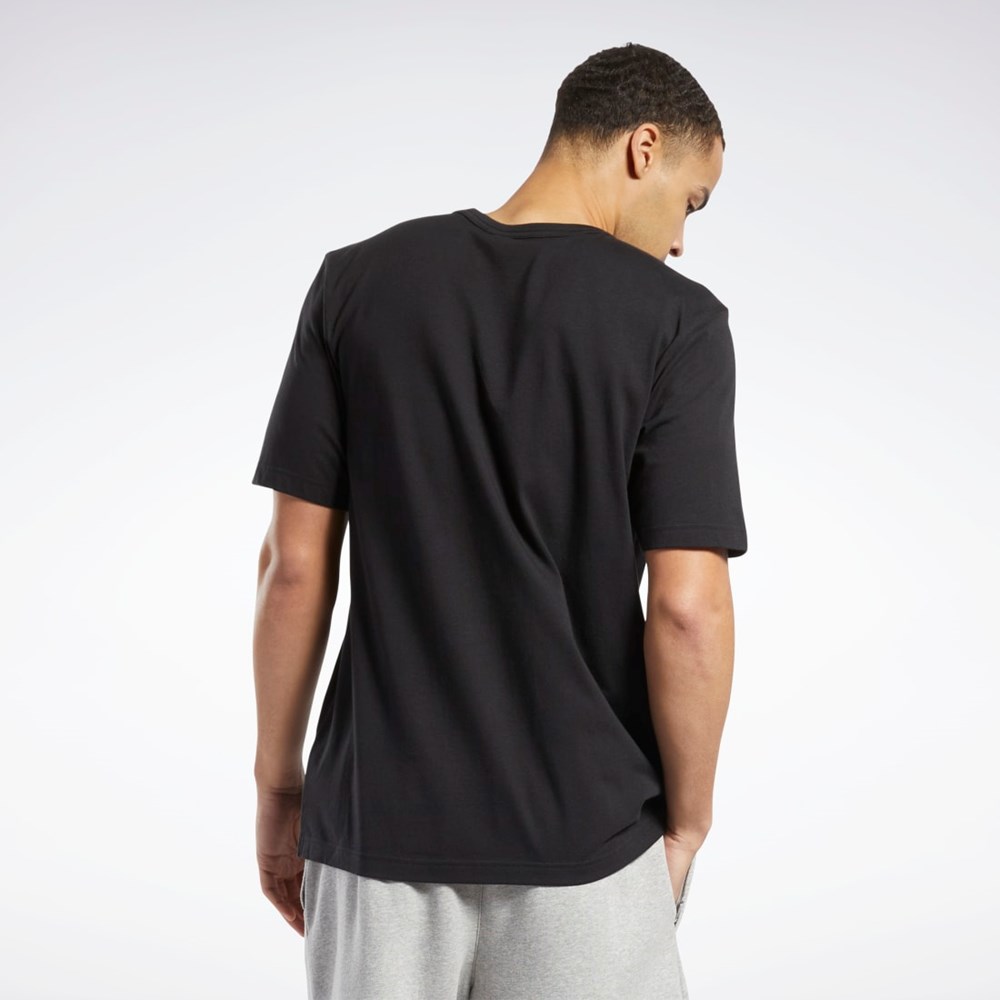 Reebok Answer to No One Kratke Sleeve T-Shirt Čierne | YXGFA6538