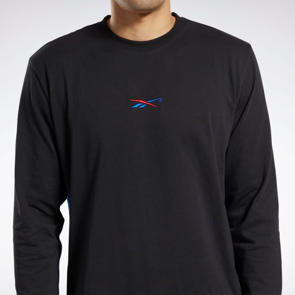 Reebok Answer to No One Long Sleeve T-Shirt Čierne | MNIKP0263