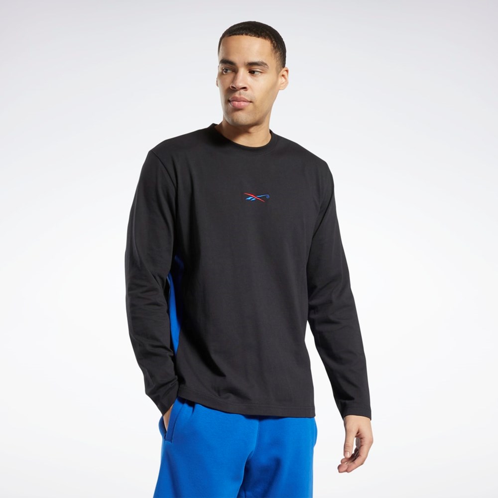 Reebok Answer to No One Long Sleeve T-Shirt Čierne | MNIKP0263