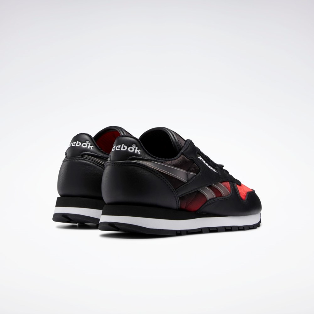 Reebok Anuel Classic Leather Shoes Čierne Červené Biele | MESLQ2395