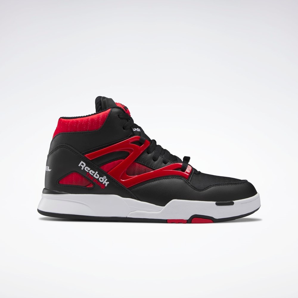 Reebok Anuel Pump Omni Zone II Basketball Shoes Čierne Červené Biele | UVJZY2310