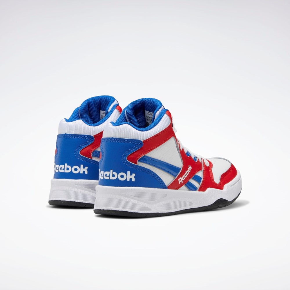 Reebok BB 4500 Court Shoes - Preschool Biele Červené Modre | CGSLX9435