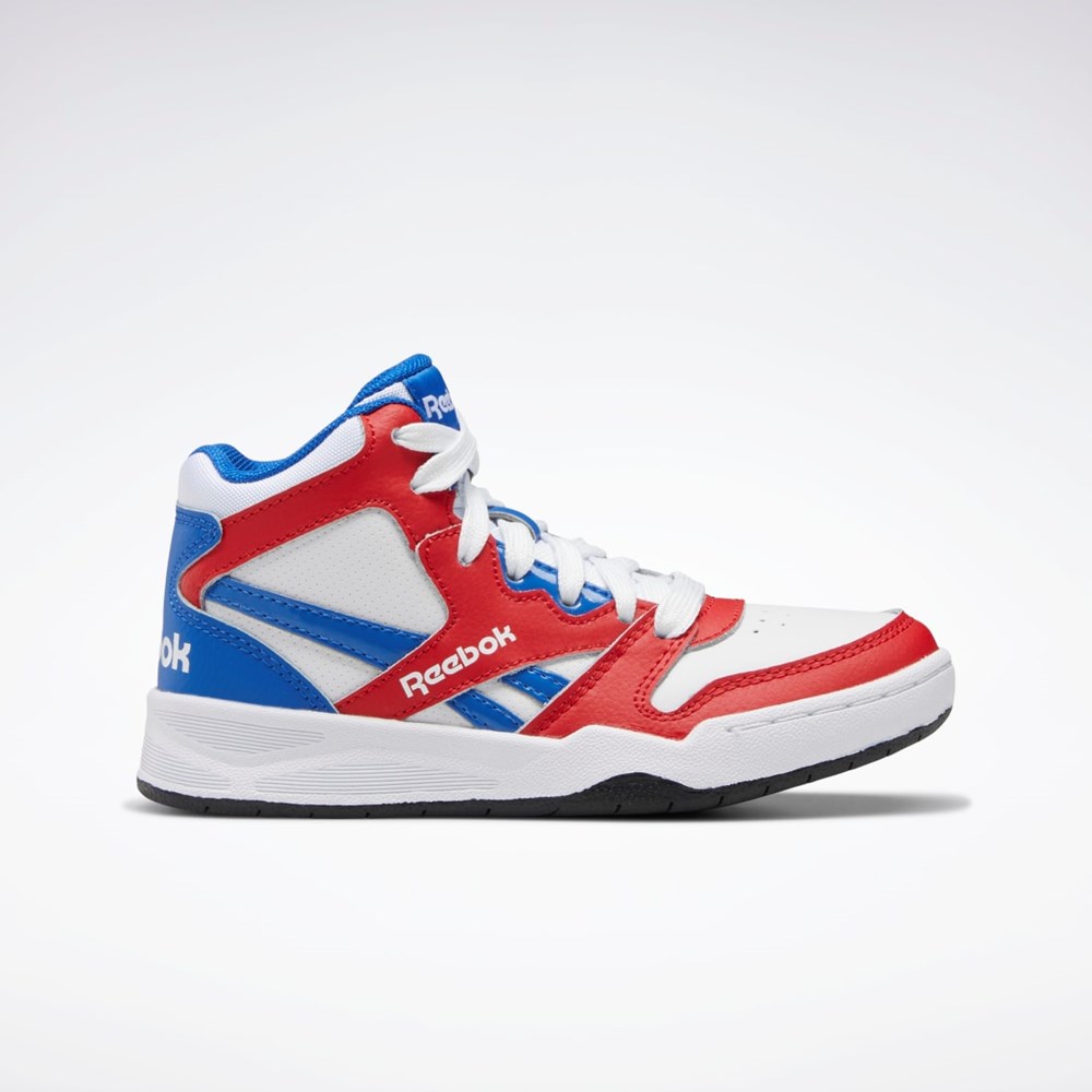 Reebok BB 4500 Court Shoes - Preschool Biele Červené Modre | CGSLX9435