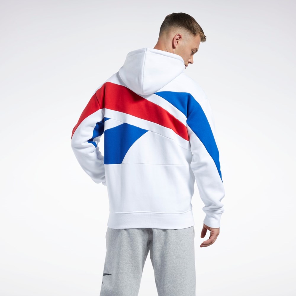 Reebok Basketball Reebok DNA Back Vector Hoodie Biele | LHTUD9752