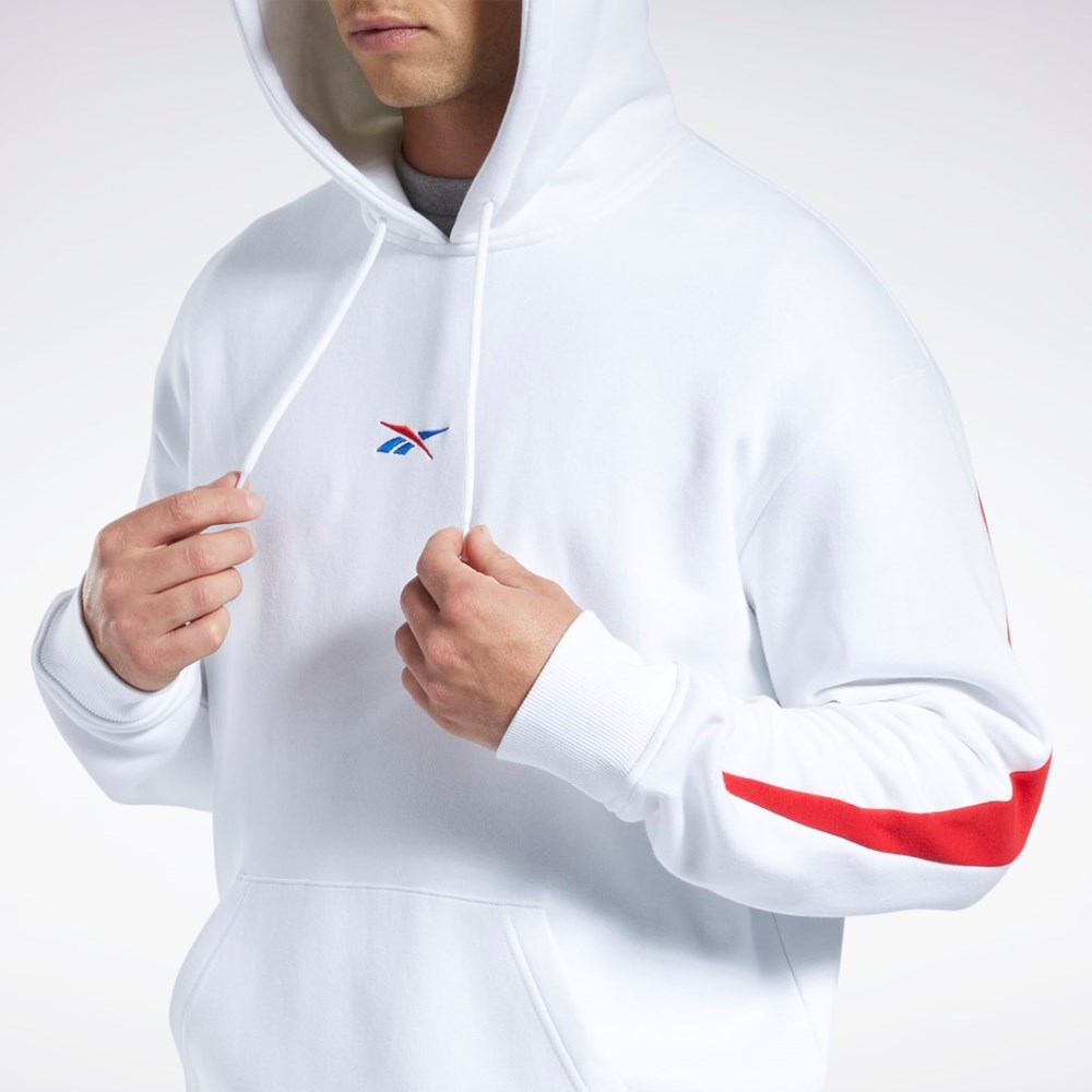 Reebok Basketball Reebok DNA Back Vector Hoodie Biele | LHTUD9752