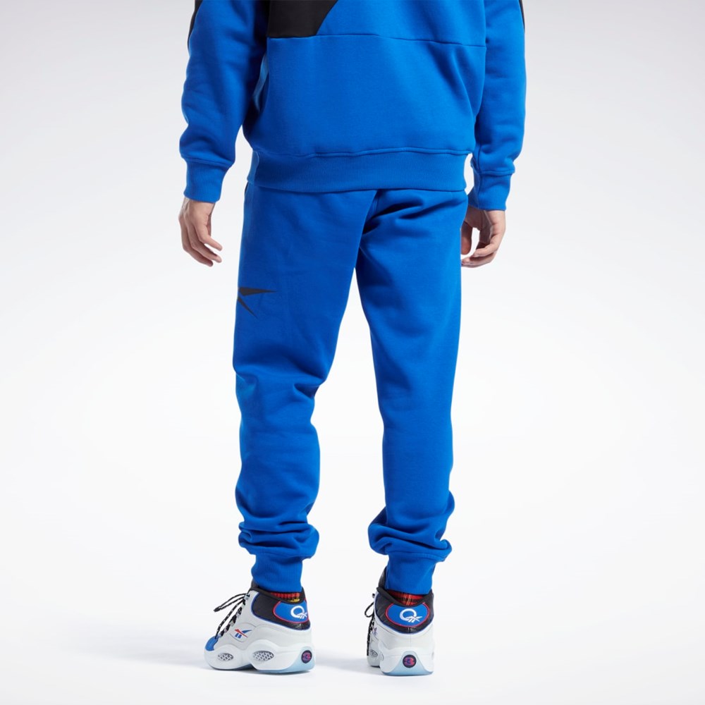 Reebok Basketball Vector Fleece Joggers Modre | KTPWB0951