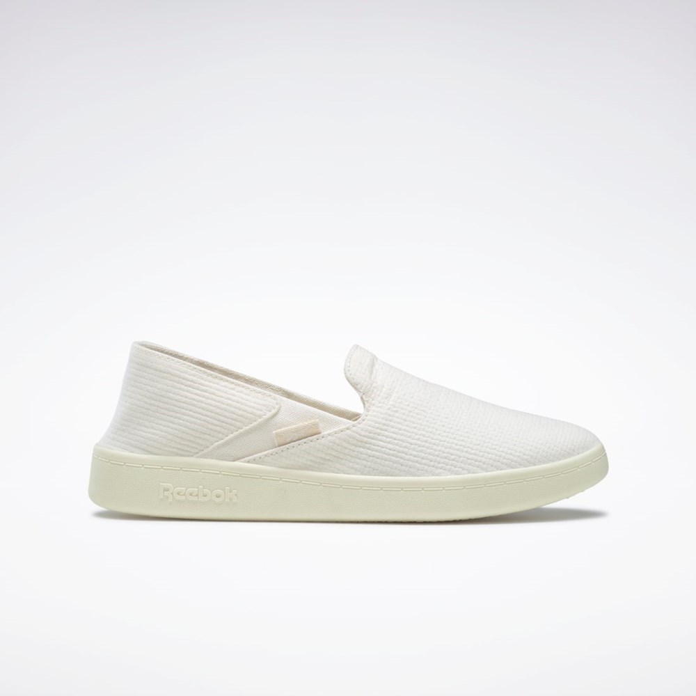 Reebok Bavlnene & Corn Slip-On Shoes Biele | OHCER7514