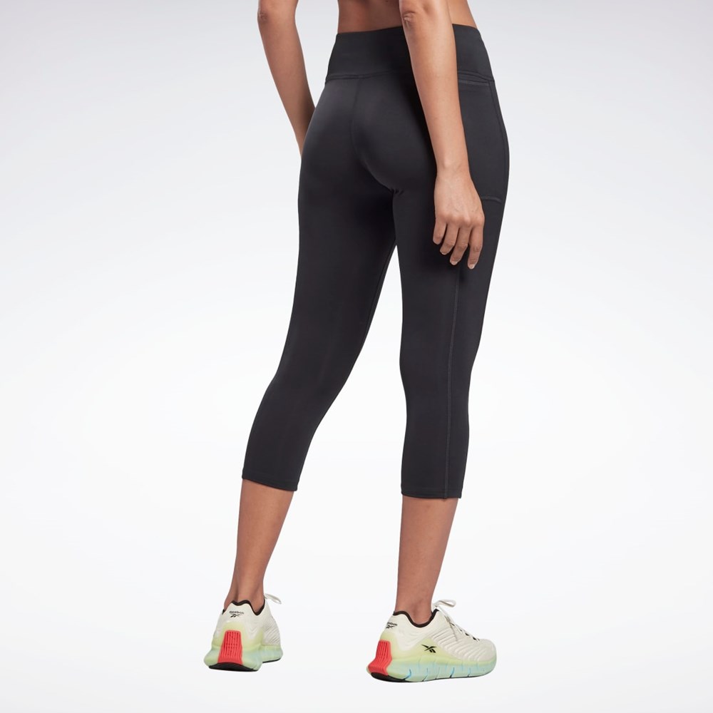 Reebok Bežecké Essentials 3/4 Tights Čierne | OLZGF8620