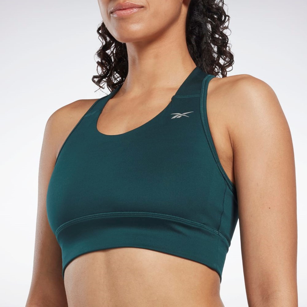 Reebok Bežecké Essentials High-Impact Bra Zelene | PCRLB9238