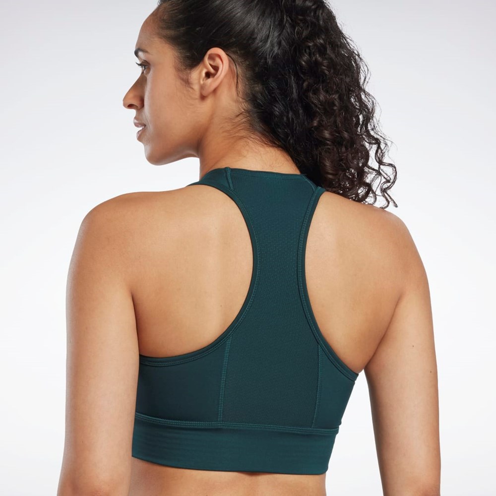 Reebok Bežecké Essentials High-Impact Bra Zelene | PCRLB9238