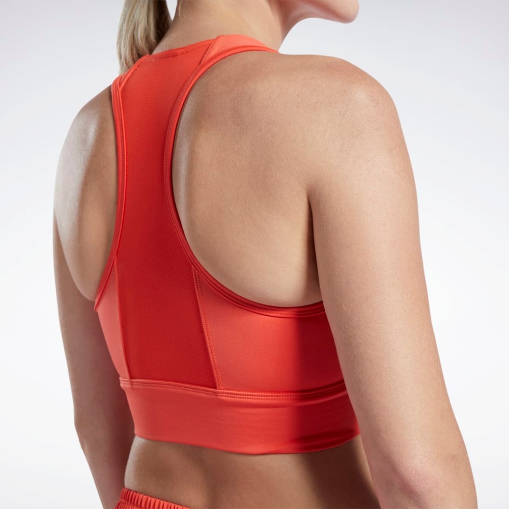 Reebok Bežecké Essentials High-Impact Bra Červené | ULPIT2718