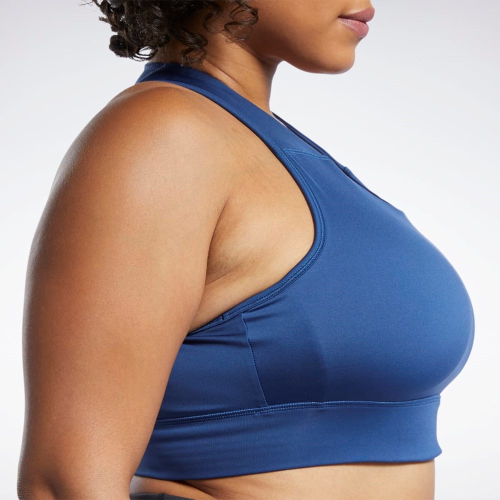 Reebok Bežecké Essentials Sports Bra (Plus Size) Modre | ORYTZ0872