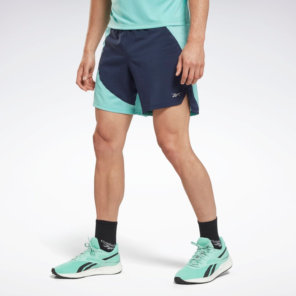 Reebok Bežecké Shorts Semi Classic Teal | HNGOK8462