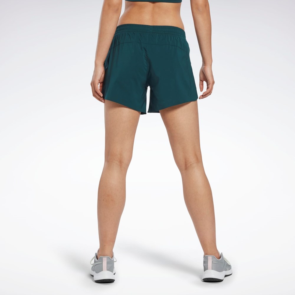 Reebok Bežecké Shorts Zelene | NPSZG9405