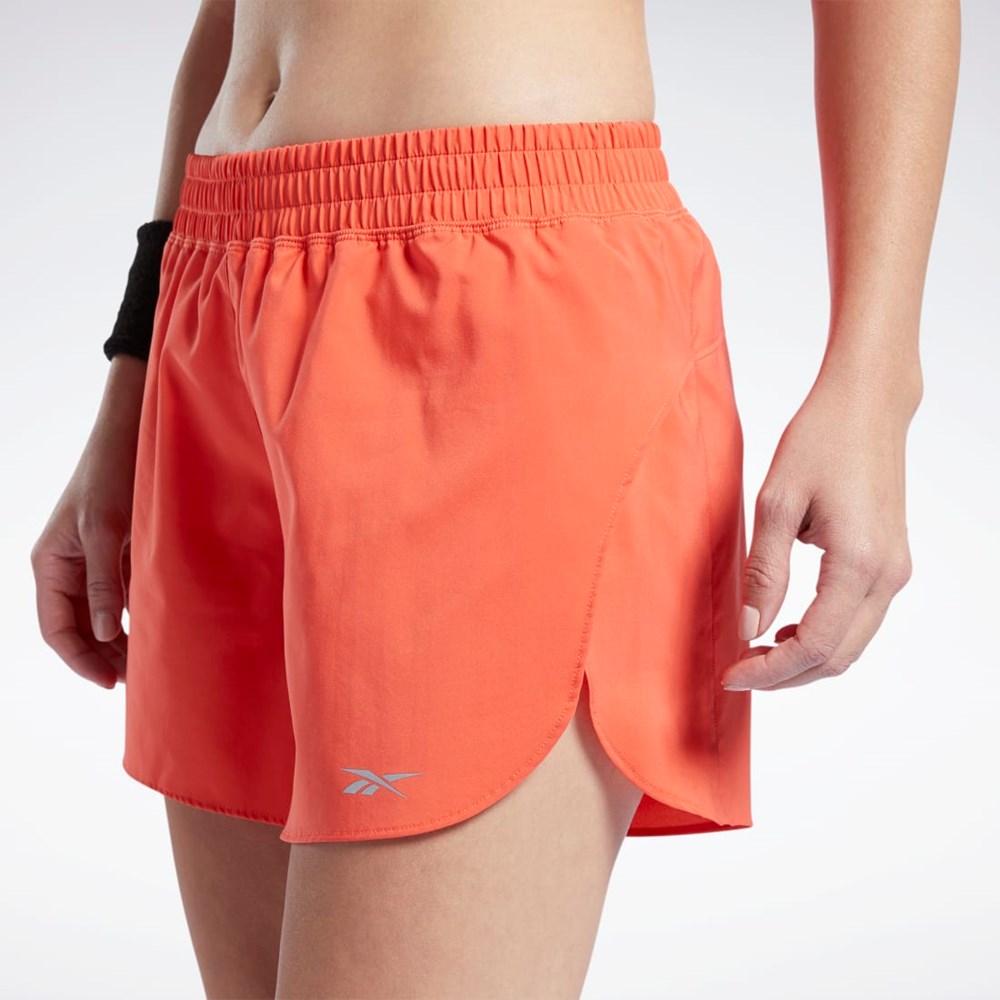 Reebok Bežecké Shorts Červené | NELUG5742