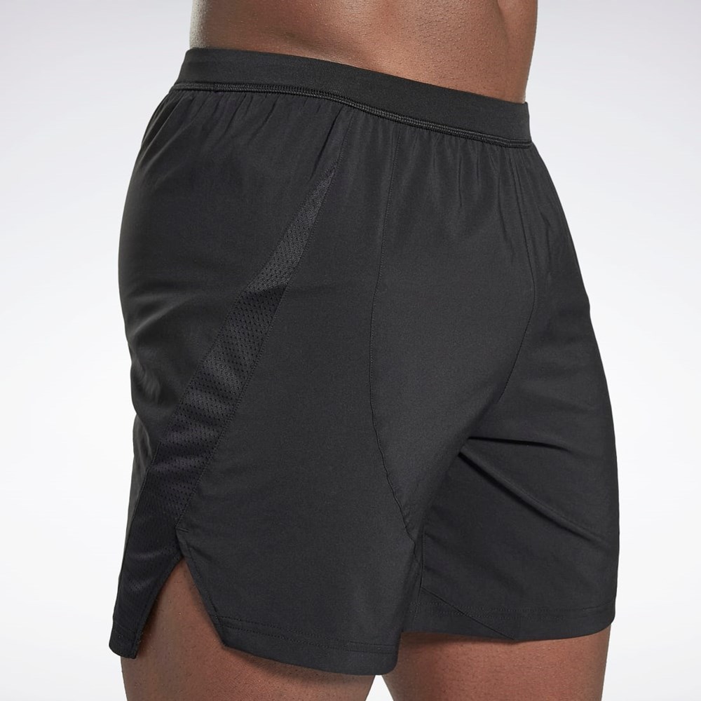 Reebok Bežecké Shorts Čierne | UGVPB6243