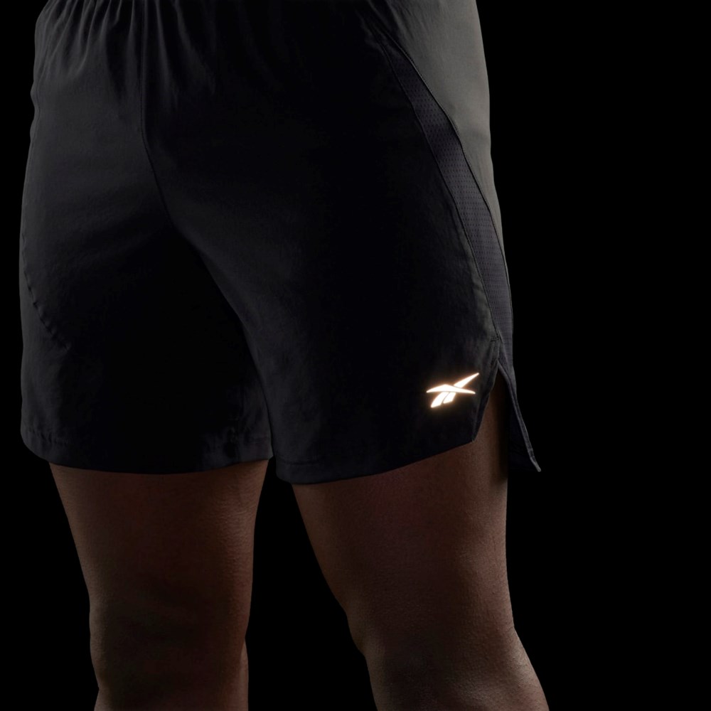 Reebok Bežecké Shorts Čierne | UGVPB6243