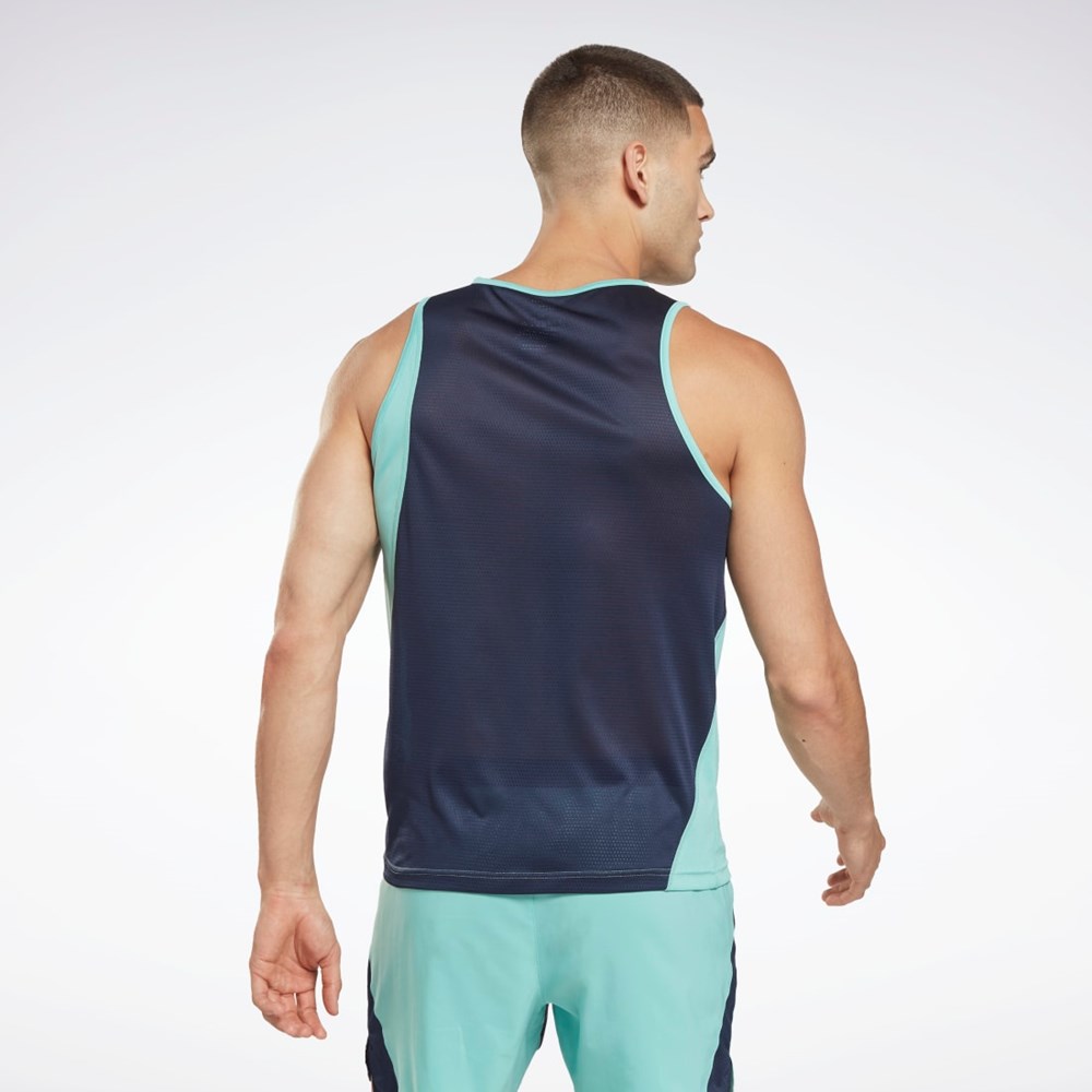 Reebok Bežecké Speedwick Singlet Semi Classic Teal | TFDYR4390