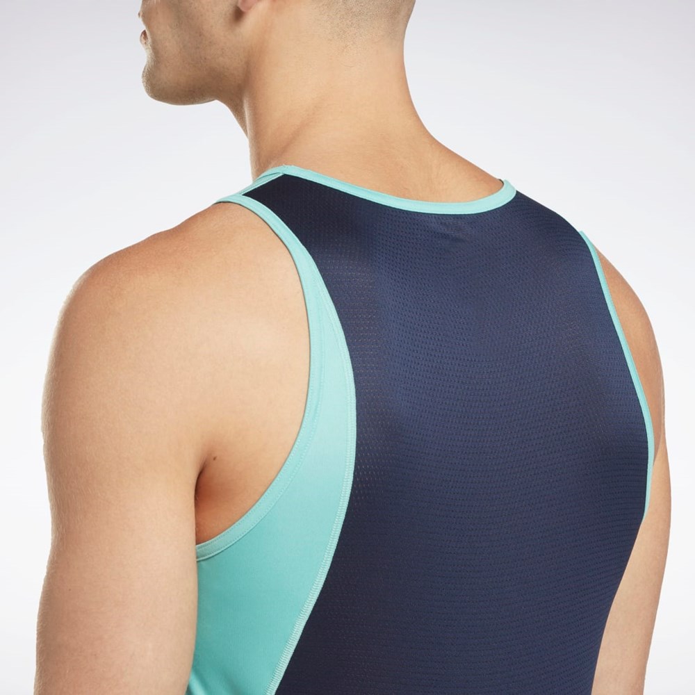 Reebok Bežecké Speedwick Singlet Semi Classic Teal | TFDYR4390