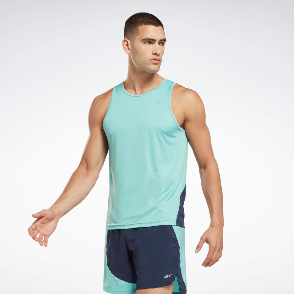 Reebok Bežecké Speedwick Singlet Semi Classic Teal | TFDYR4390