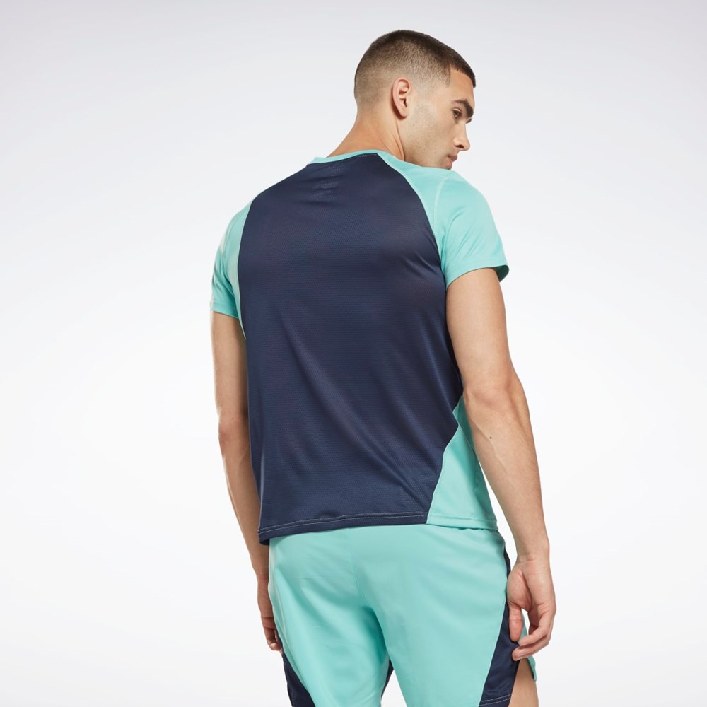 Reebok Bežecké Speedwick T-Shirt Semi Classic Teal | HNSOE1948