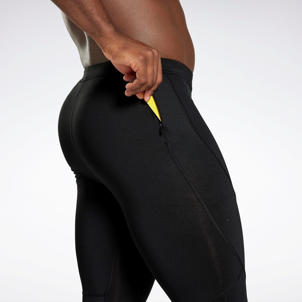 Reebok Bežecké Speedwick Tights Čierne | JNQKI1748