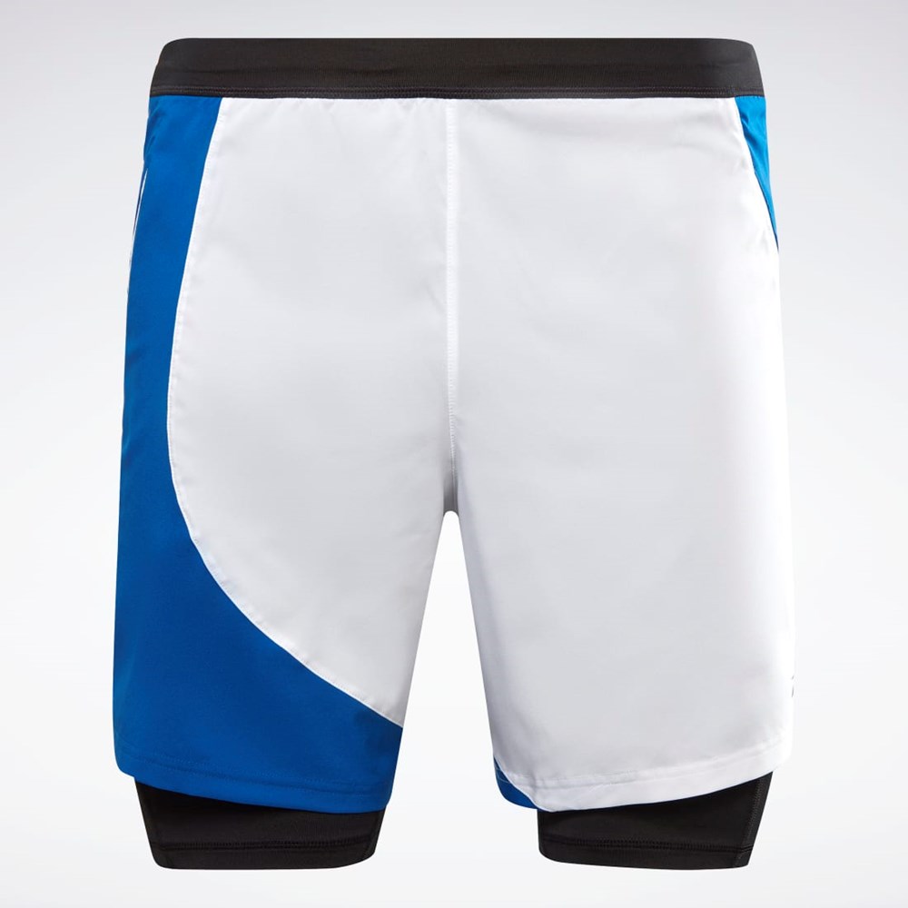 Reebok Bežecké Two-in-One Shorts Modre | GPNKQ1845