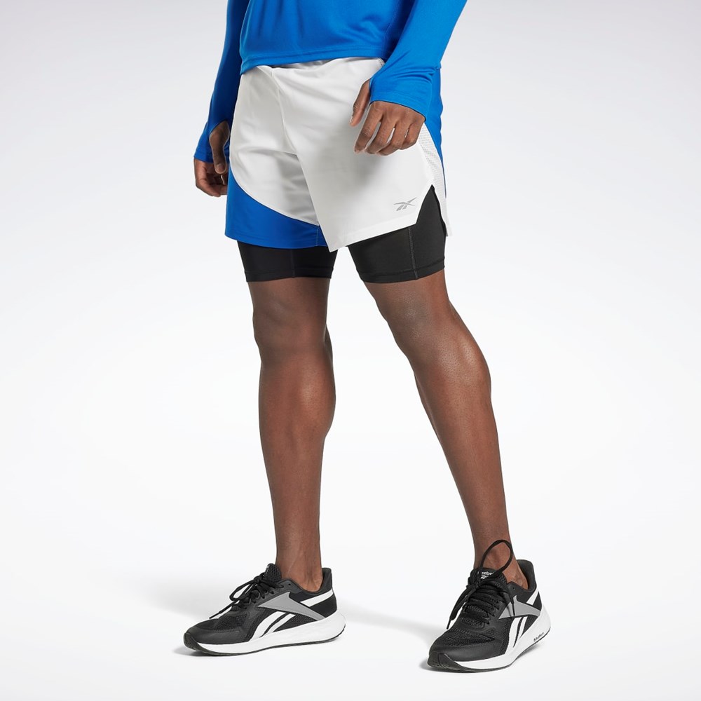 Reebok Bežecké Two-in-One Shorts Modre | GPNKQ1845