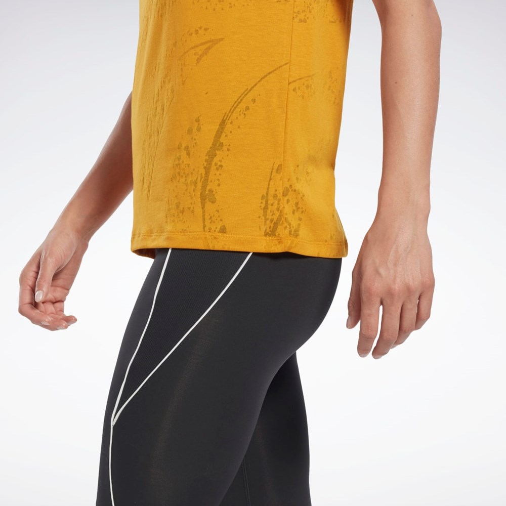 Reebok Burnout T-Shirt Bright Ochre | QFMUV4053