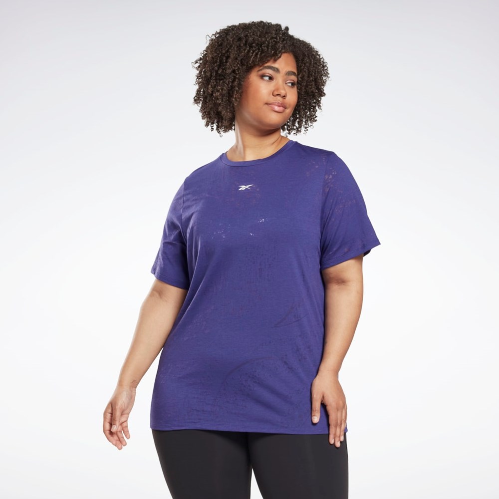 Reebok Burnout T-Shirt (Plus Size) Nachový | NGOAH1972