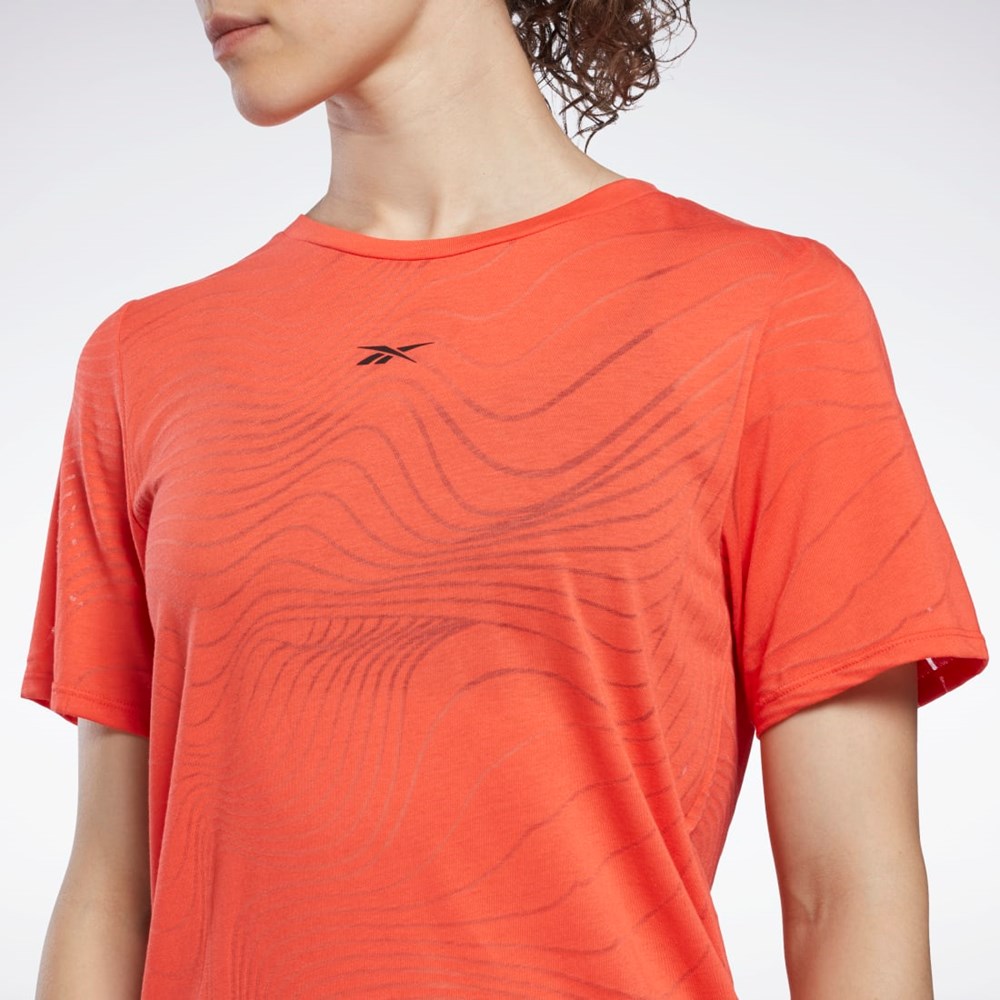 Reebok Burnout T-Shirt Červené | INWTM3048