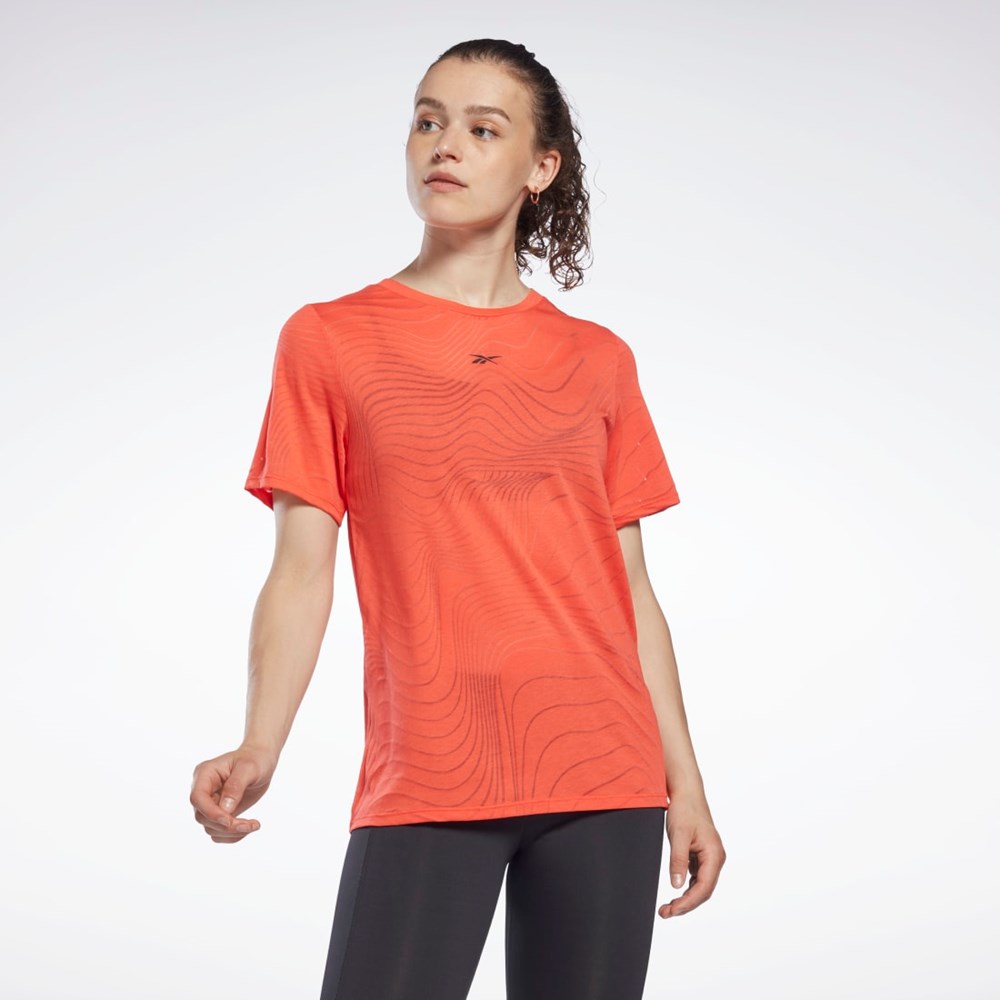 Reebok Burnout T-Shirt Červené | INWTM3048