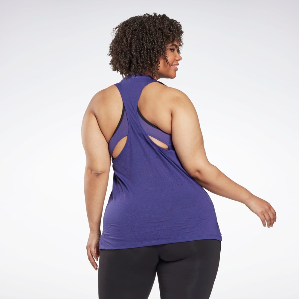 Reebok Burnout Tank Top (Plus Size) Nachový | MHPAK0179