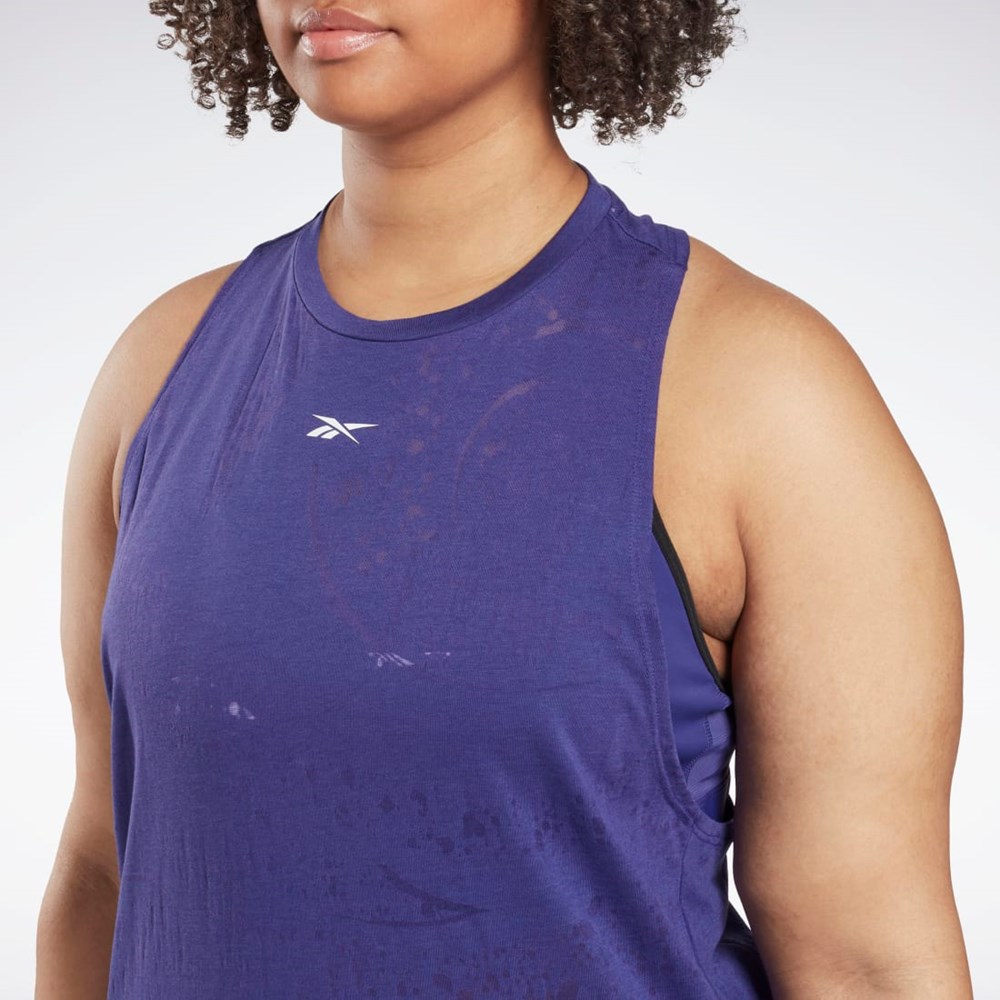 Reebok Burnout Tank Top (Plus Size) Nachový | MHPAK0179