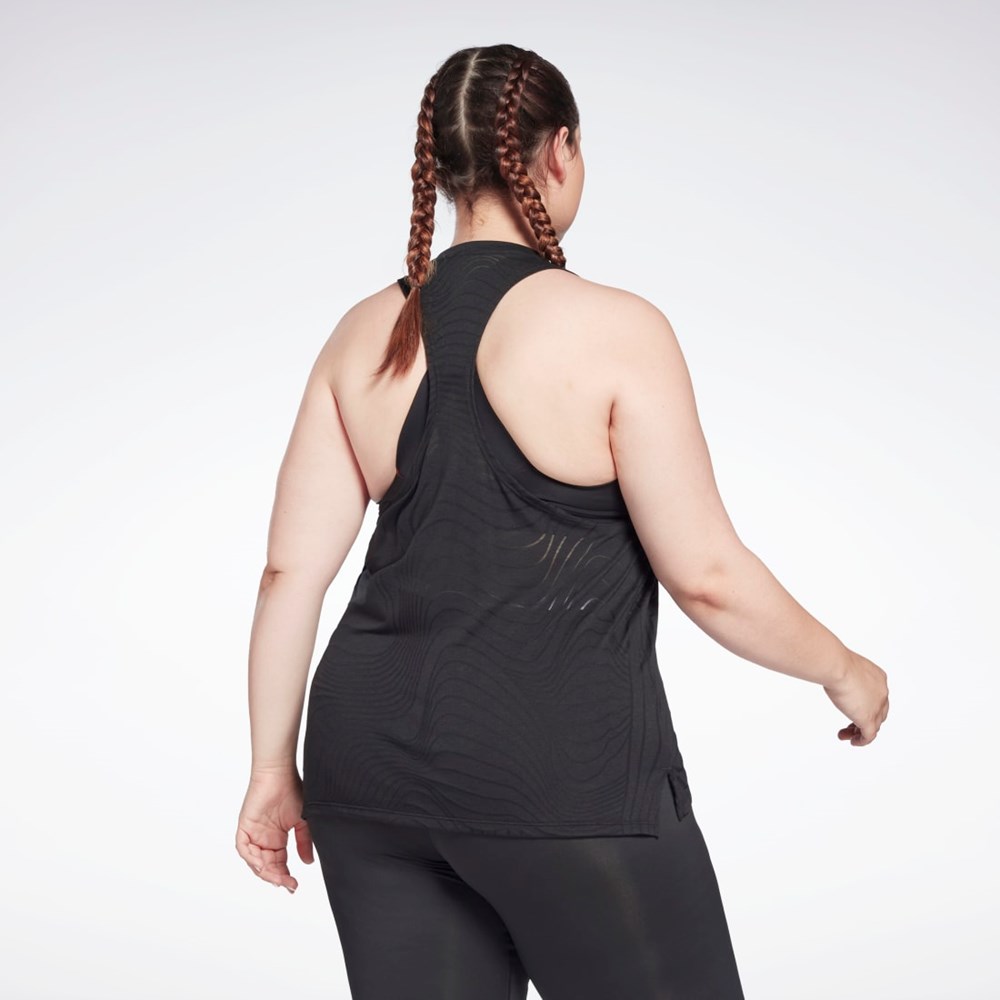 Reebok Burnout Tank Top (Plus Size) Čierne | KXVJM3208