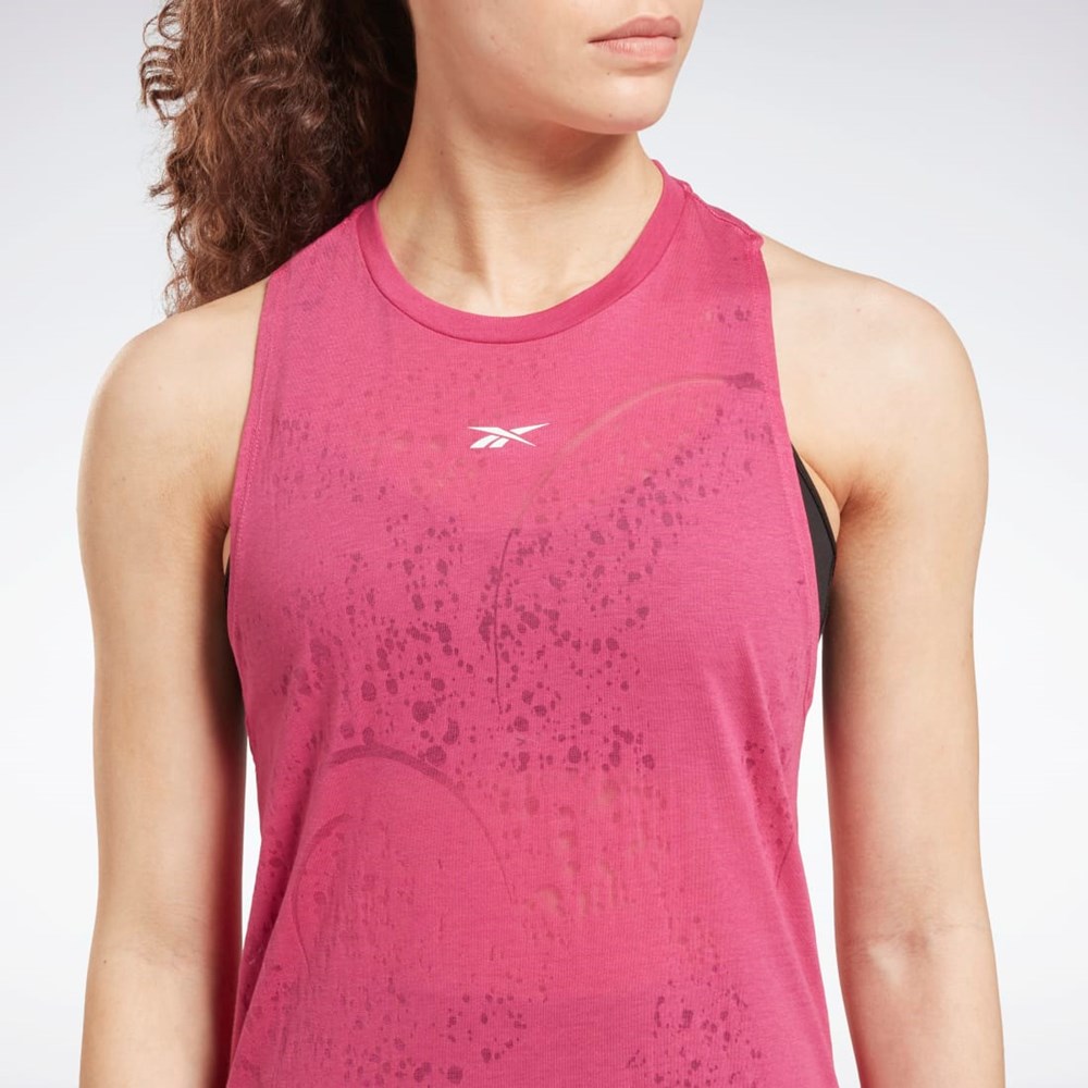 Reebok Burnout Tank Top Ruzove | KDNRF8945