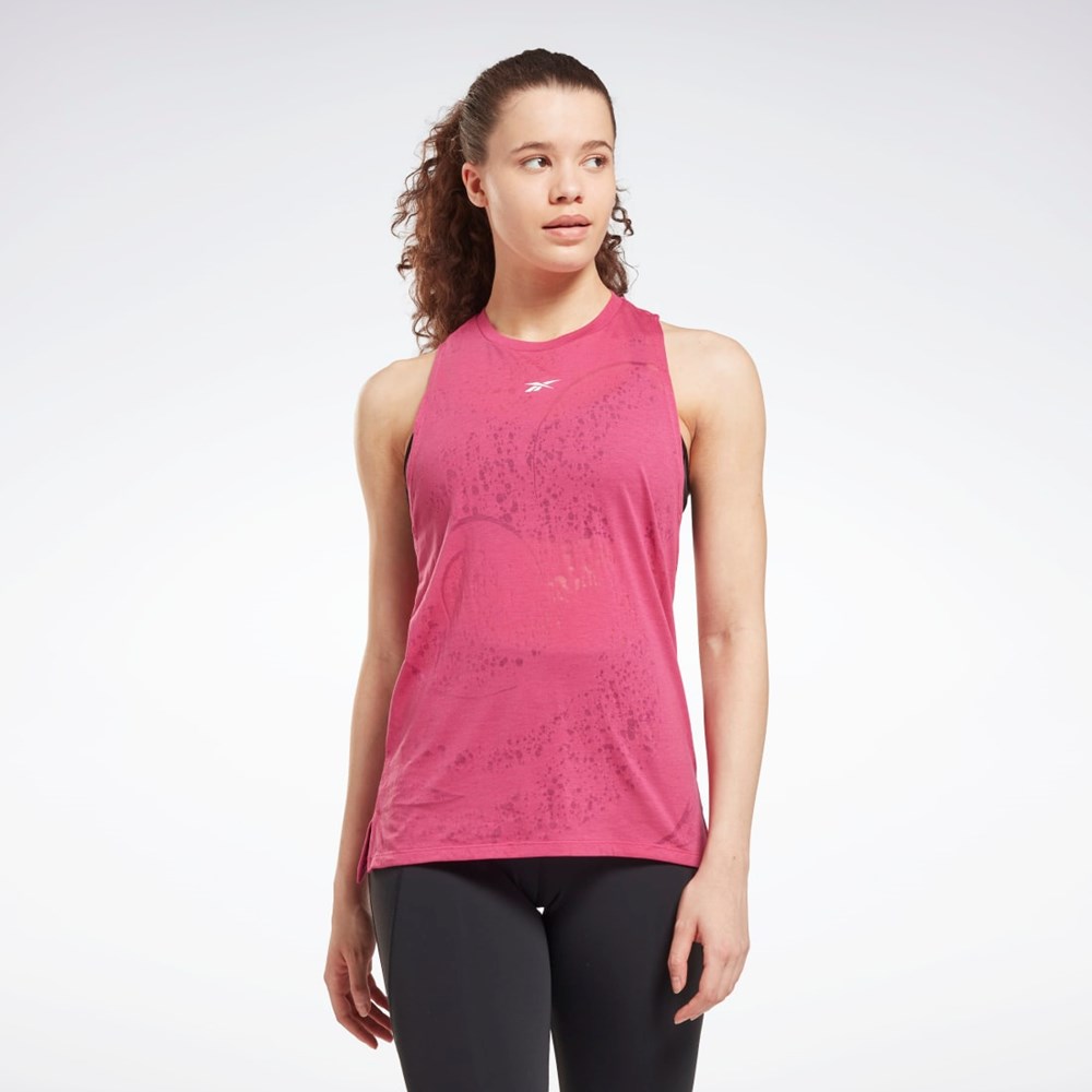 Reebok Burnout Tank Top Ruzove | KDNRF8945