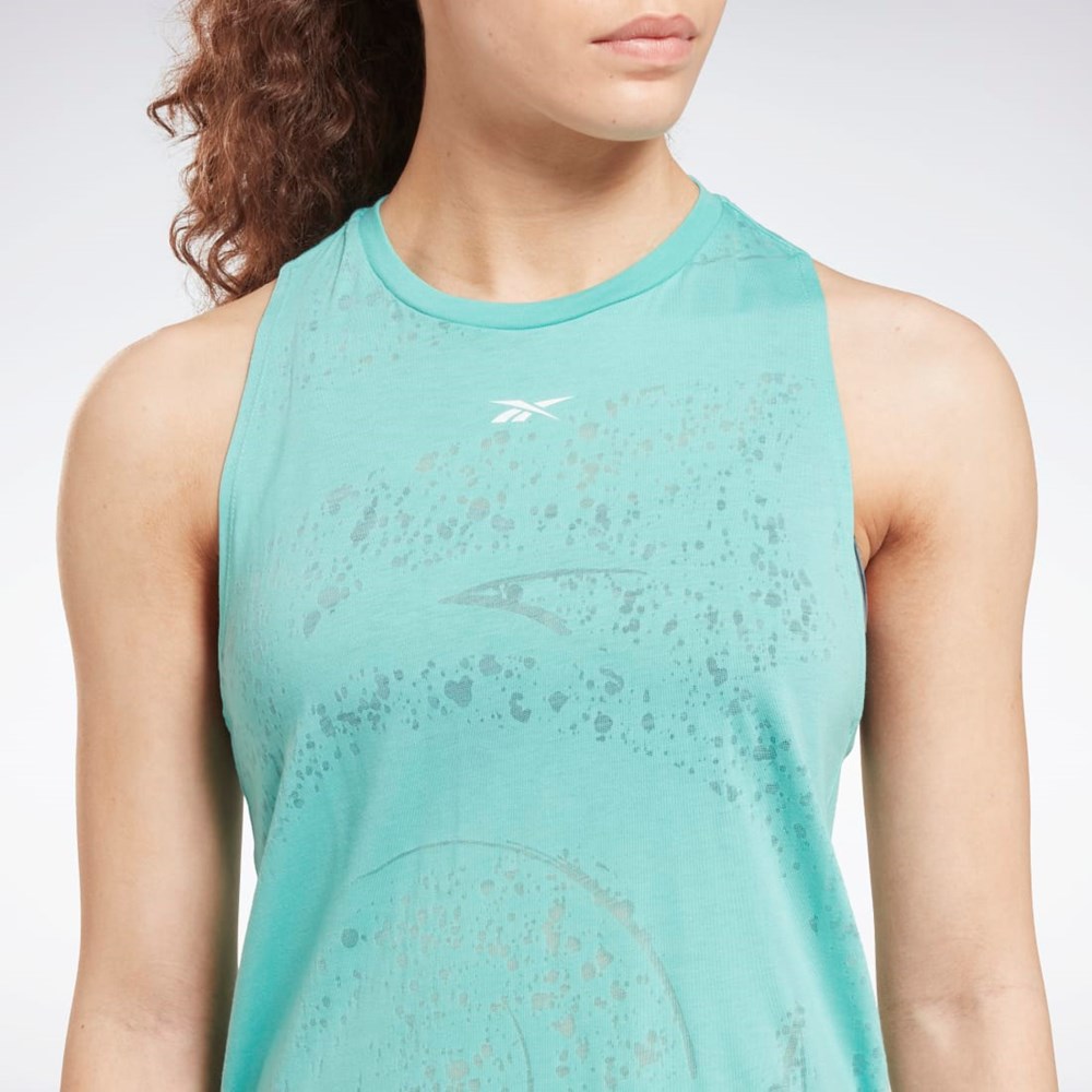 Reebok Burnout Tank Top Semi Classic Teal | AVHLN1920