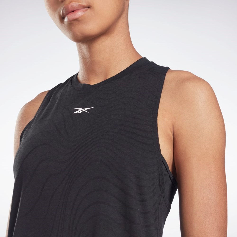 Reebok Burnout Tank Top Čierne | FRKLO3504