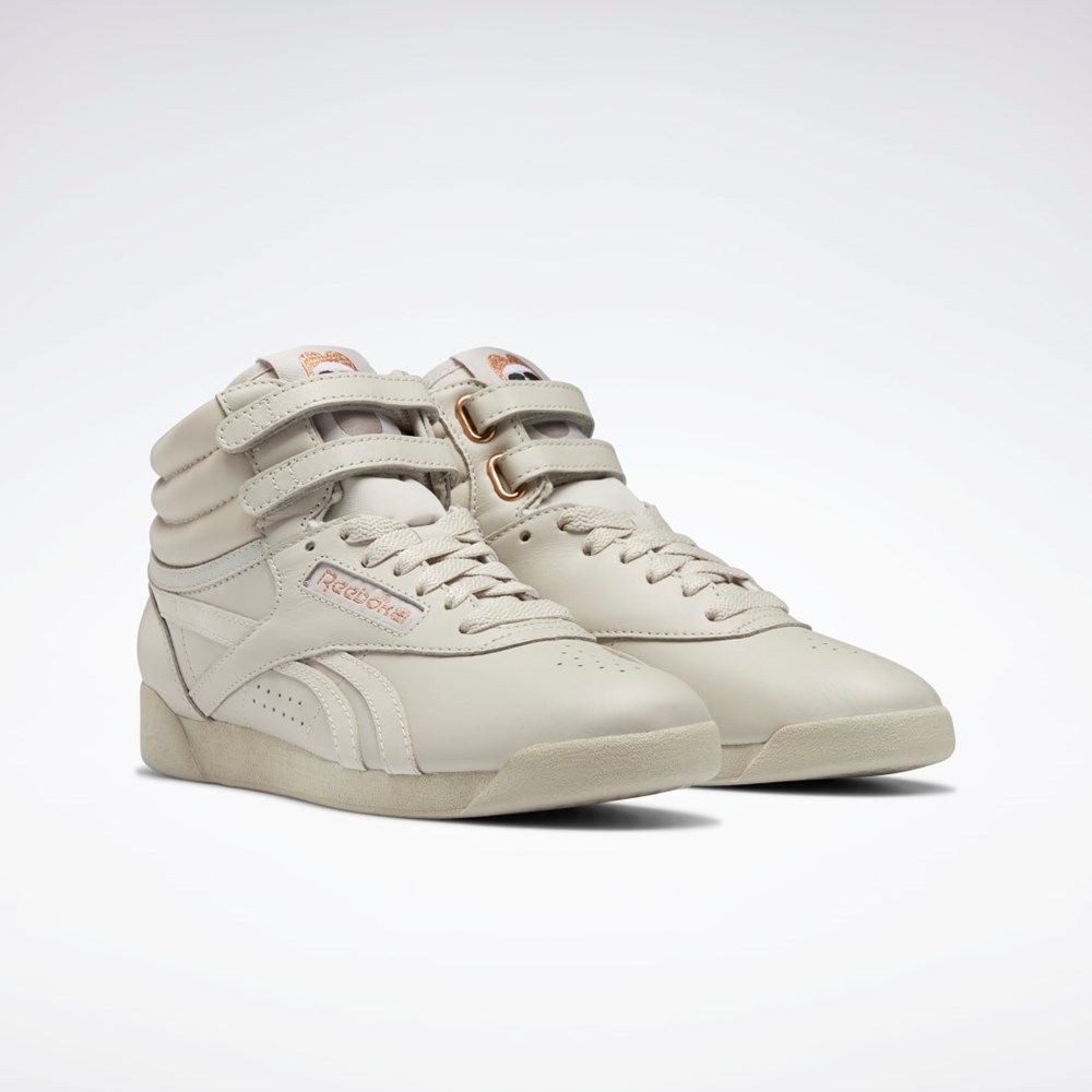 Reebok Cardi B Freestyle Hi Shoes Siva Biele | RPIAJ9237