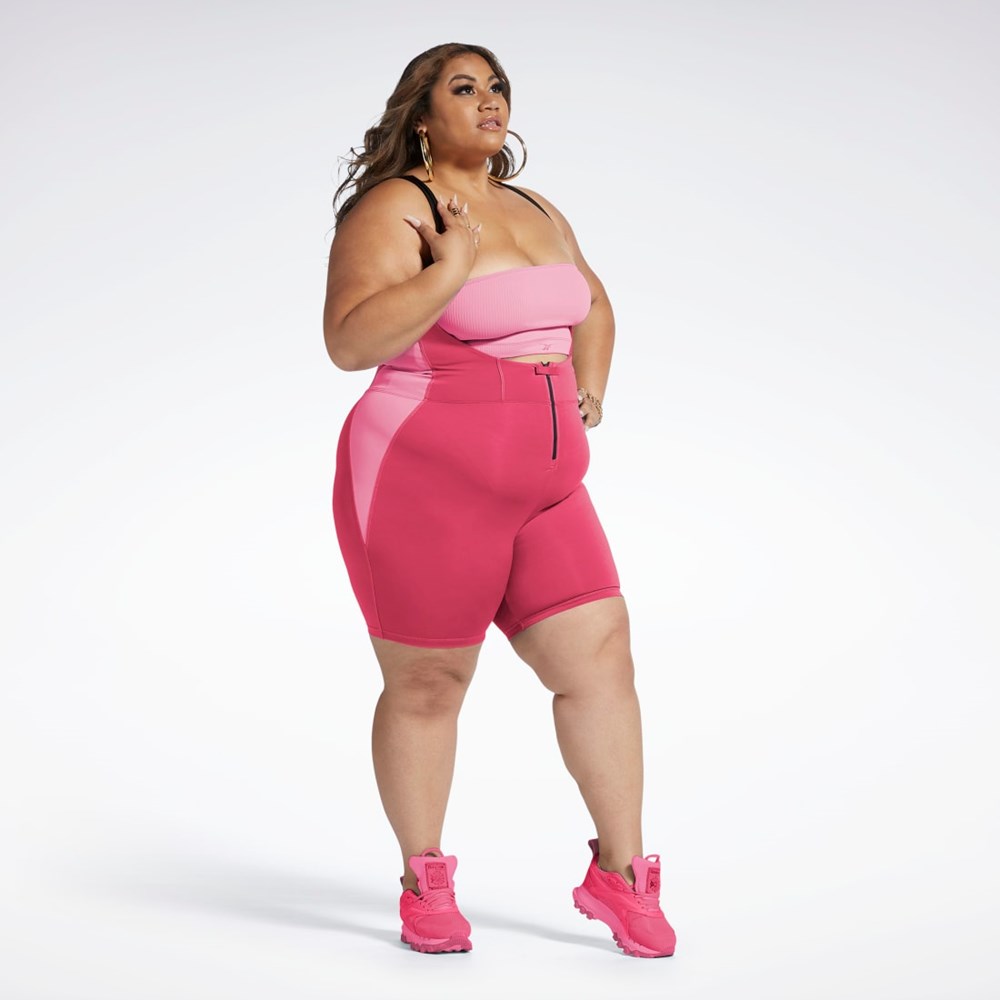 Reebok Cardi B Leotard (Plus Size) Ruzove | SOHXW3879