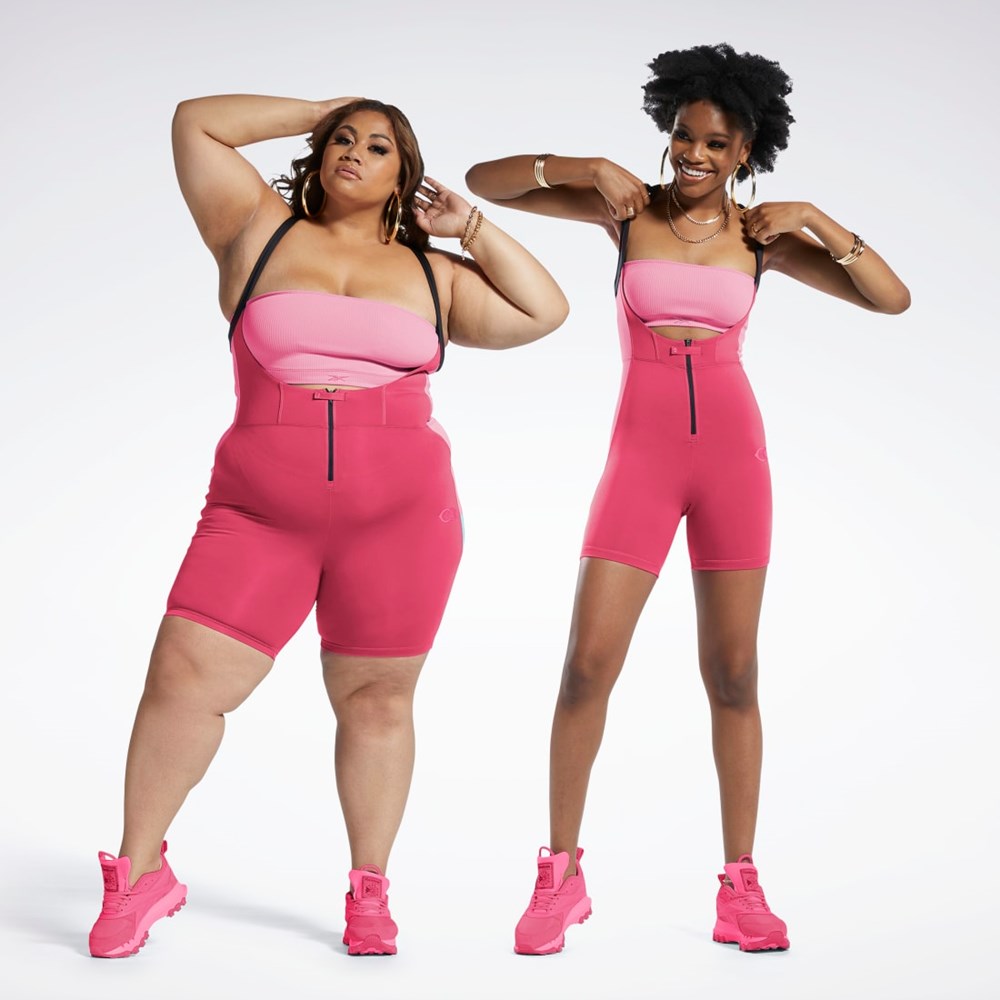 Reebok Cardi B Leotard (Plus Size) Ruzove | SOHXW3879