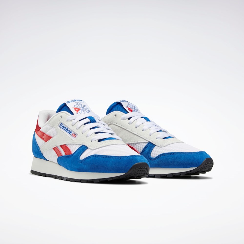 Reebok Classic Leather Make It Yours Shoes Modre Biele Červené | BLWKI8103