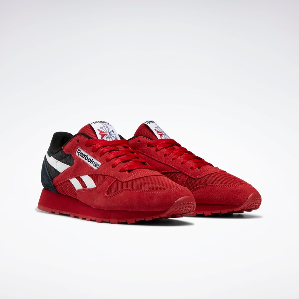 Reebok Classic Leather Make It Yours Shoes Červené Biele Čierne | CQOLY9285