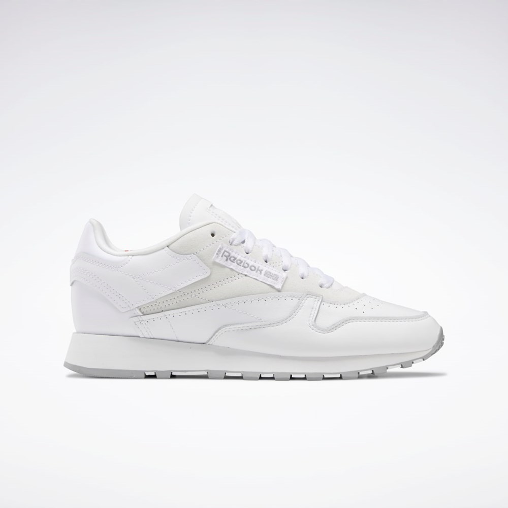 Reebok Classic Leather Make It Yours Shoes Biele Siva | EVIAS4690