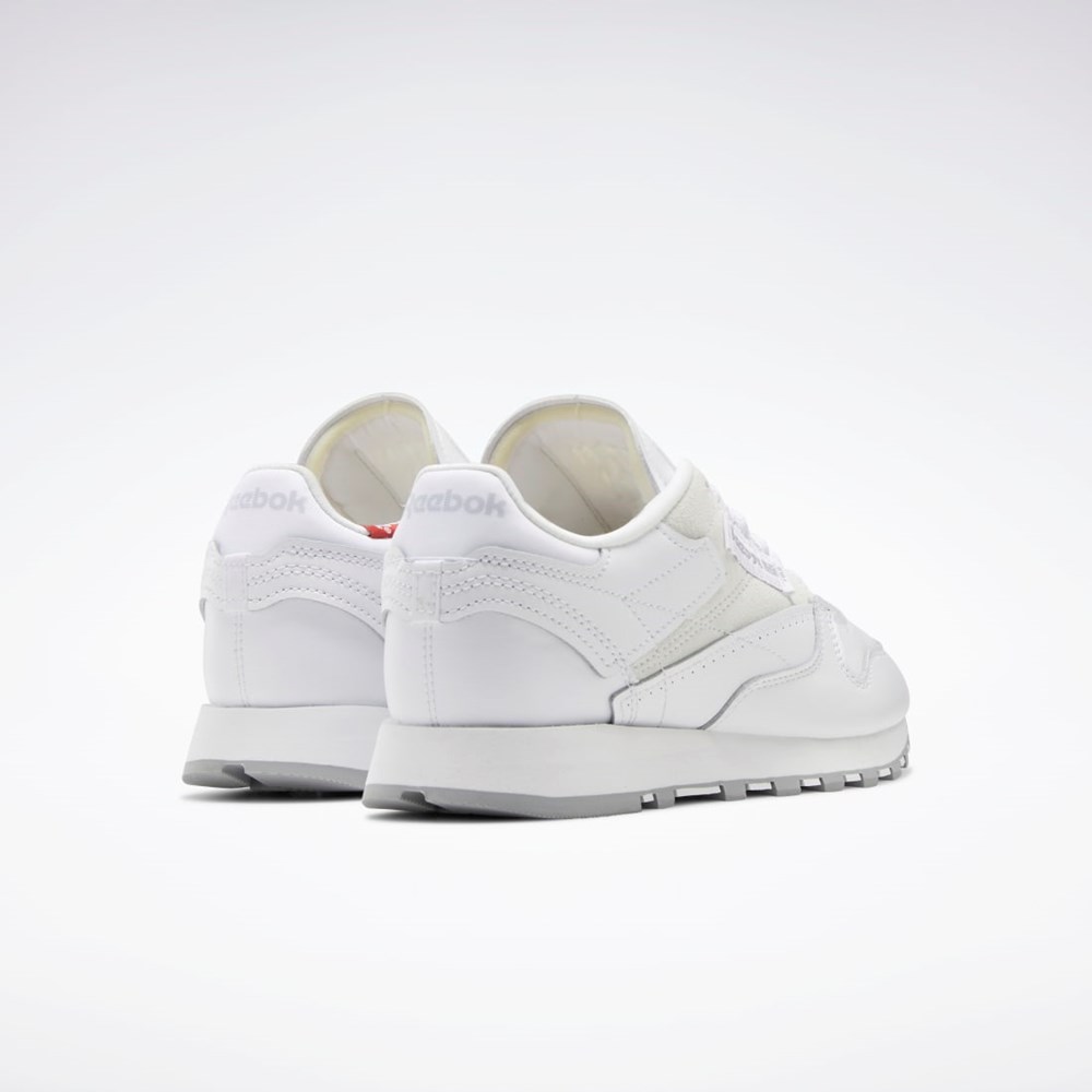 Reebok Classic Leather Make It Yours Shoes Biele Siva | MDVCS3265