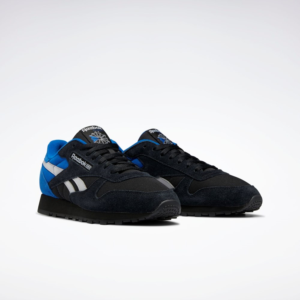 Reebok Classic Leather Make It Yours Shoes Čierne Siva Modre | MSLVU3218