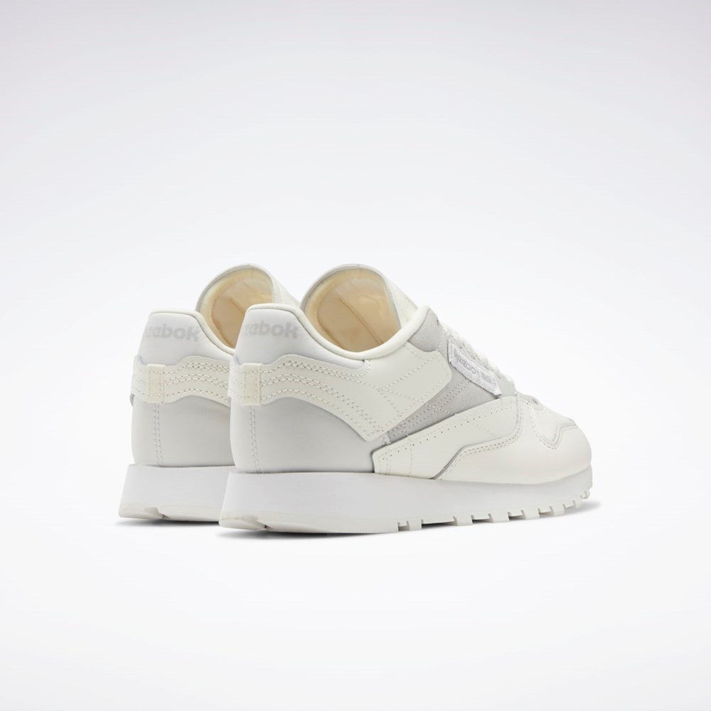 Reebok Classic Leather Make It Yours Shoes Siva Biele | WQIPV9208