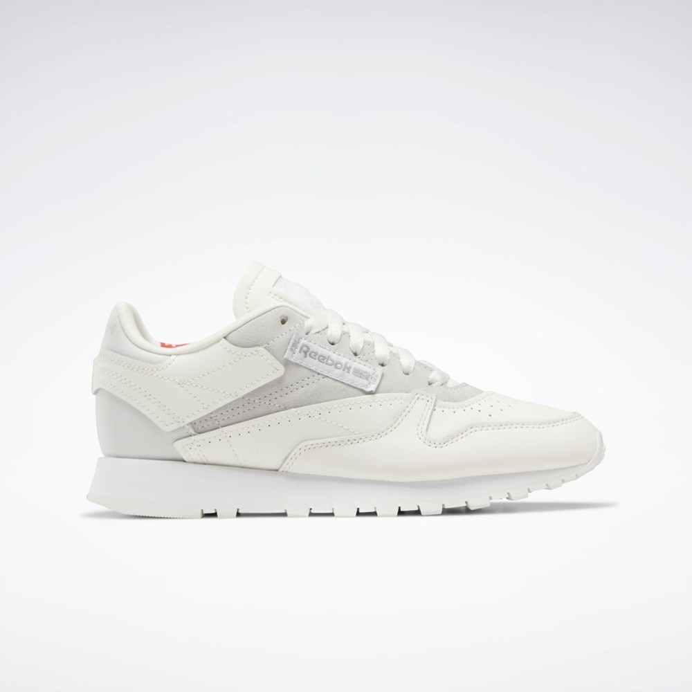 Reebok Classic Leather Make It Yours Shoes Siva Biele | WQIPV9208